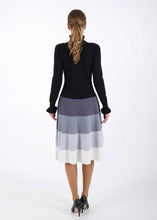 Load image into Gallery viewer, Gradient knit dress, black to white