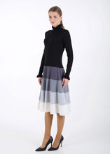 Load image into Gallery viewer, Gradient knit dress, black to white
