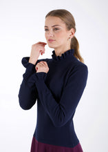 Load image into Gallery viewer, Gradient knit dress, midnight blue to poppy red
