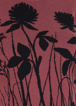 Load image into Gallery viewer, Merino wool jacquard knit top, meadow, renaissance rose