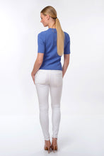 Load image into Gallery viewer, Forget-me-not jacquard knit top, lavender