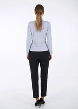 Load image into Gallery viewer, Merino wool jacquard knit top, meadow, light grey